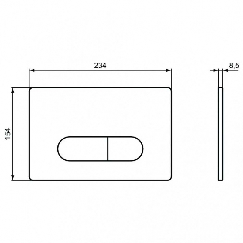 Кнопка смыва Ideal Standard Oleas R0115AC белый