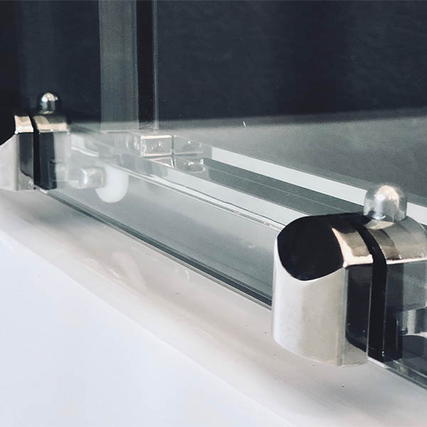 Душевой уголок 120х80 см Royal Bath BK RB8120BK-T-CH-L стекло прозрачное с поддоном