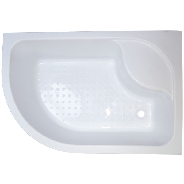 Душевой уголок 120х80 см Royal Bath BK RB8120BK-T-R стекло прозрачное с поддоном