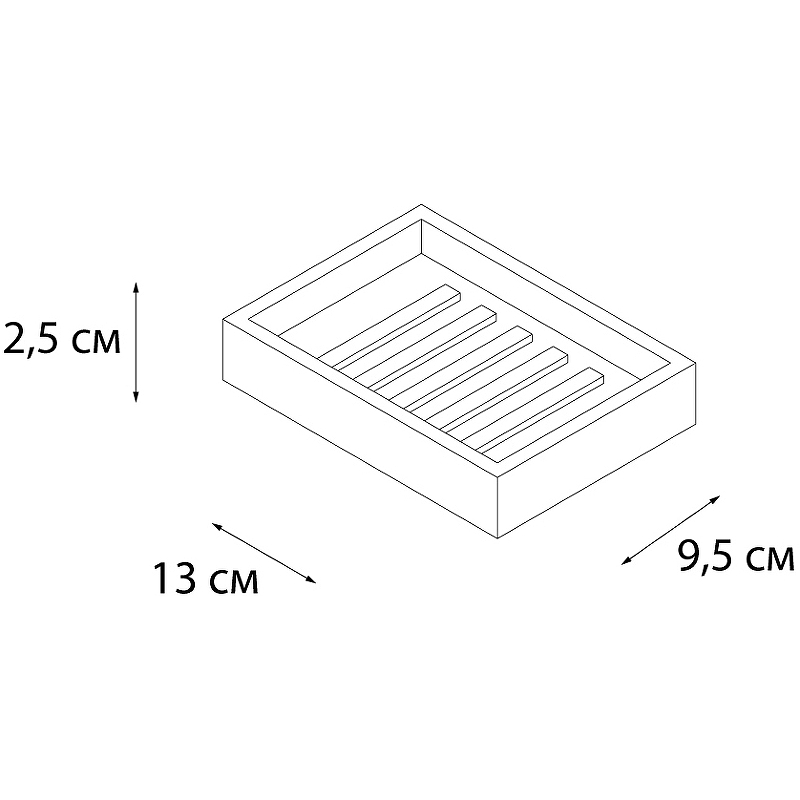 Мыльница Fixsen Gusto FX-300-4, бирюзовый