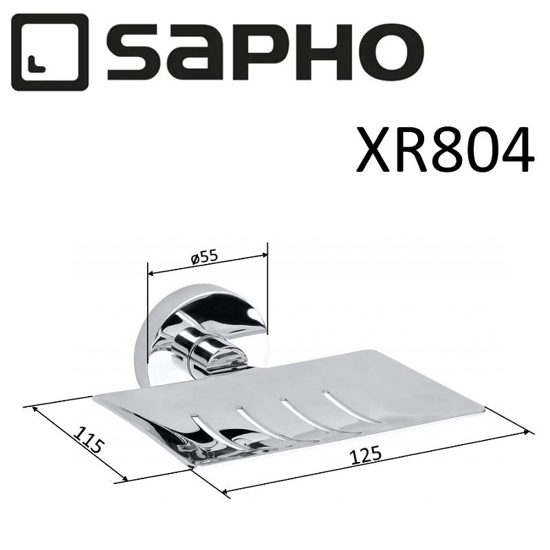 Мыльница Sapho X-Round XR804, хром