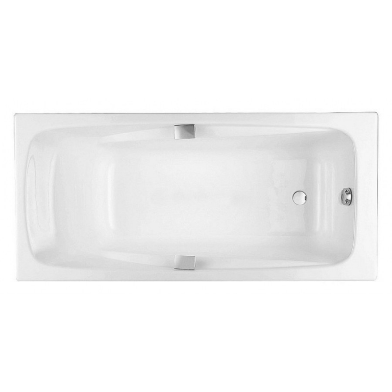 Чугунная ванна 160x75 Jacob Delafon Repos E2929-00, с отверстиями для ручек