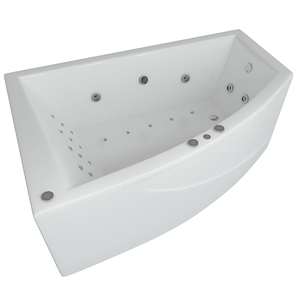 Акриловая ванна 180x125 см Aquatek Оракул ORK180-0000008, белый каркас + фронтальная панель