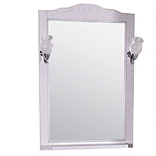 Зеркало ASB-Woodline Римини Nuovo 10180 80 белое, патина серебро