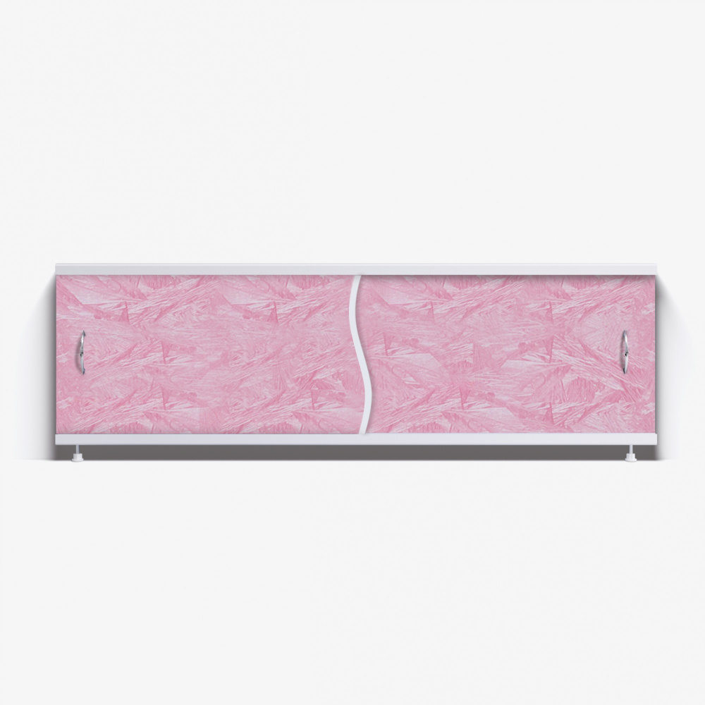 Экран под ванну Премьер 150 розовый мороз